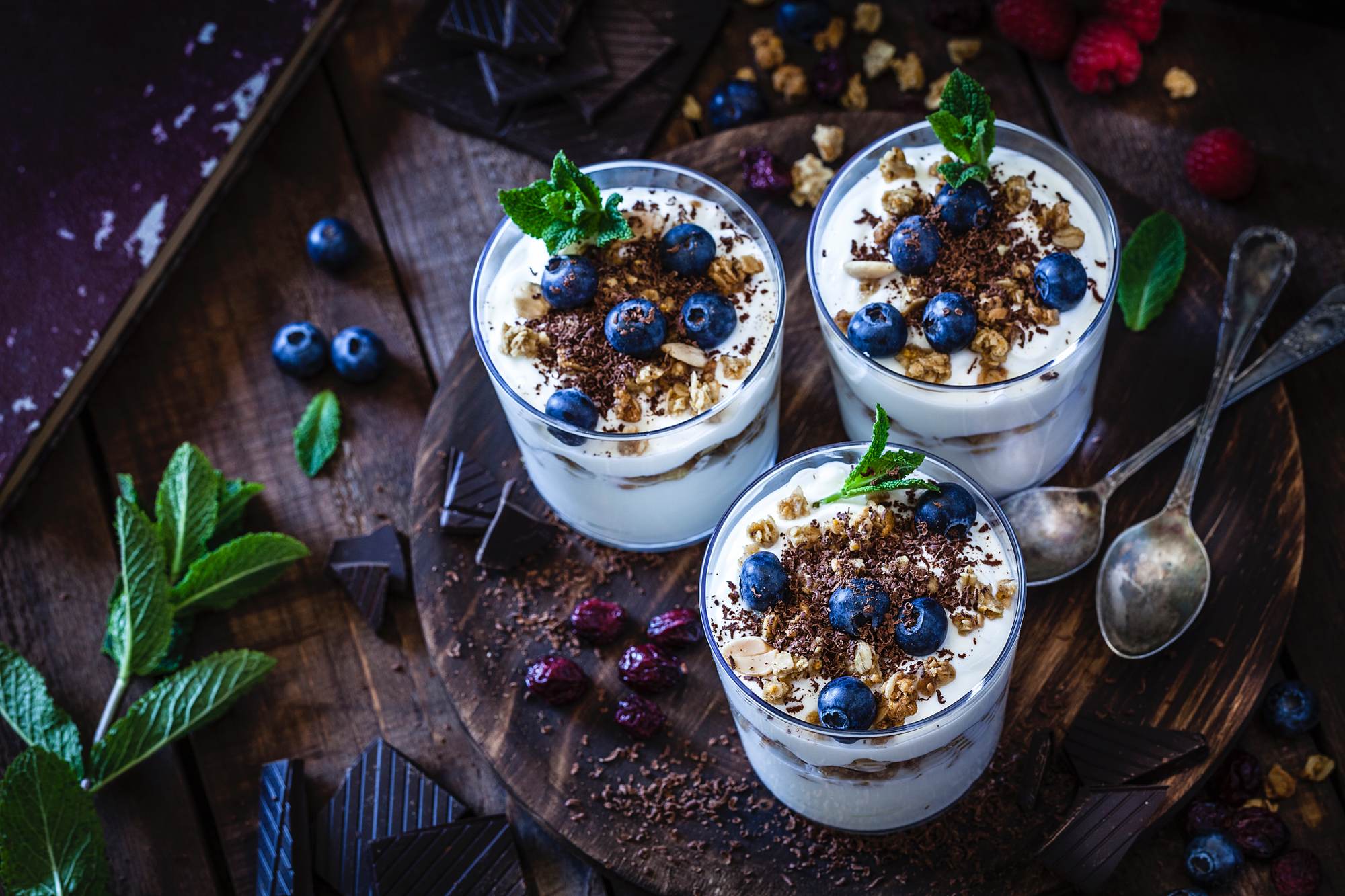 yogurt-with-granola-berry-fruits-and-chocolate