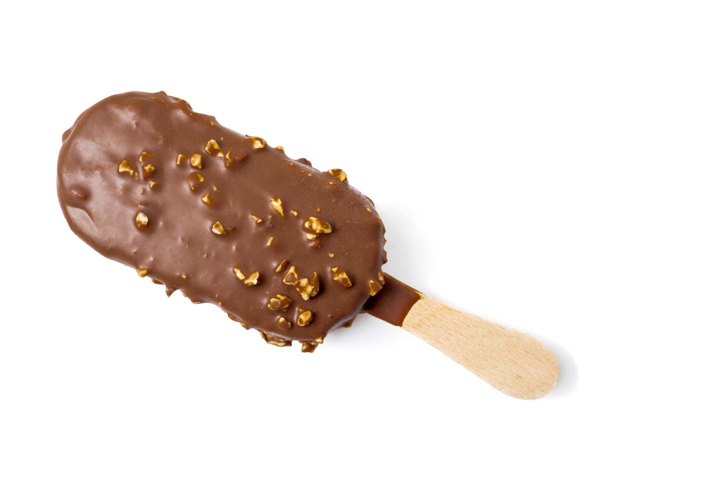 Chocolate almond ice cream bar