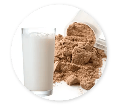 Milk and protein powder