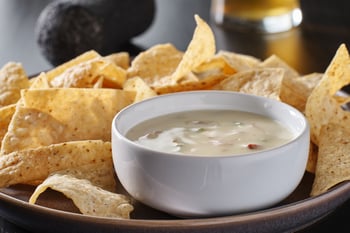 Cheese Alternative Dip with Chips