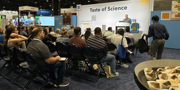 John Sweeney from Grande Custom Ingredients Group speaking at IFT FIRST 2025
