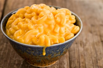 Mac and cheese in a bowl