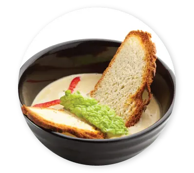 a-slice-of-bread-in-a-bowl-of-soup