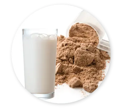 Milk and protein powder